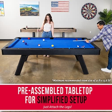 GoSports 8 ft Pool Table for Modern Game Rooms