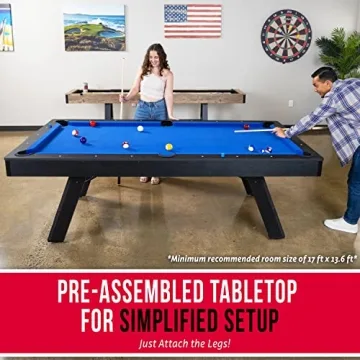 GoSports 8 ft Pool Table for Modern Game Rooms