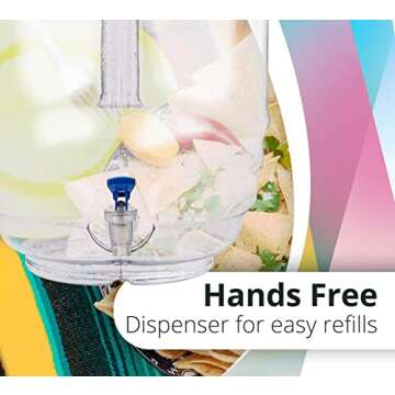 5 Gallon Clear Plastic Water Dispenser with Spout