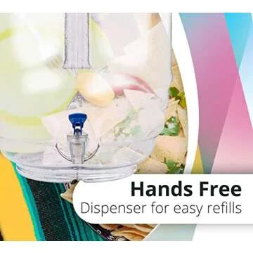 5 Gallon Clear Plastic Water Dispenser with Spout