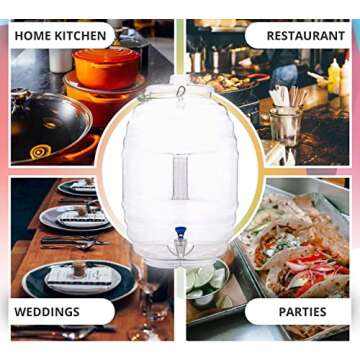 5 Gallon Clear Plastic Water Dispenser with Spout