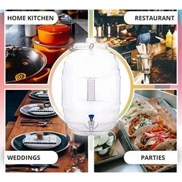 5 Gallon Clear Plastic Water Dispenser with Spout