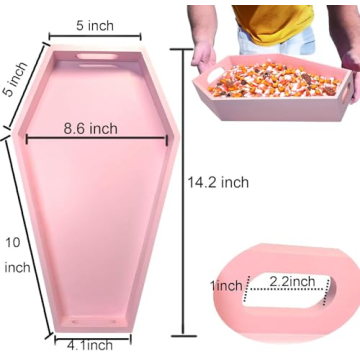 Pink Coffin Tray Unique Gothic Decor for Every Occasion