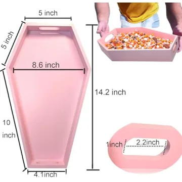Pink Coffin Tray Unique Gothic Decor for Every Occasion