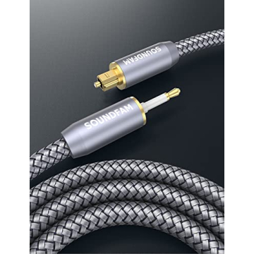 Toslink to Mini Toslink Optical Audio Cable - 10ft