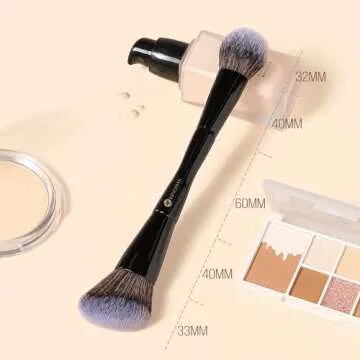 KINGMAS Double-Ended Makeup Brush for Flawless Application
