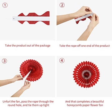 Stunning Black Gold White Honeycomb Paper Fans for Parties