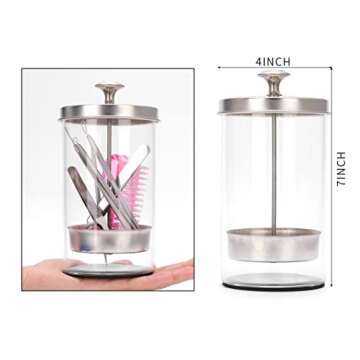 Unbreakable Disinfectant Jar for Salon and Spa Tools