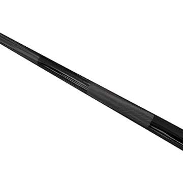 CAP Barbell 7 ft. Olympic Bar, 28mm Grip Diameter, Bronze Bushings, Black, 51.75 inches (New Version)