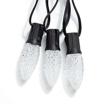 Meconard C9 LED Christmas Light Bulbs - 25 Pack Energy Efficient