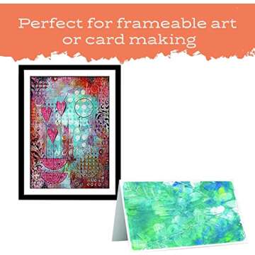 Gel Press Monoprinting Print Plates – 8” X 10” + 5” X 7” Gel Plate Value Pack - Gelli Plat...
