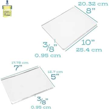 Gel Press Monoprinting Print Plates Value Pack 8x10 5x7