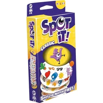 Zygomatic Spot It! Classic Card Game (2024 Refresh) - Eco-Blister Edition, 5-in-1 Visual Perception ...