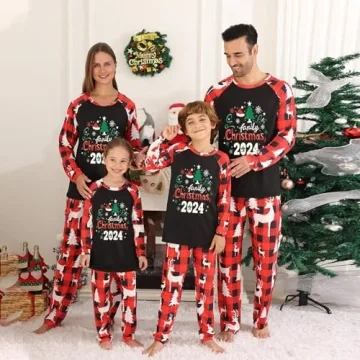 Matching Christmas Pajamas for Family 2024 Sets