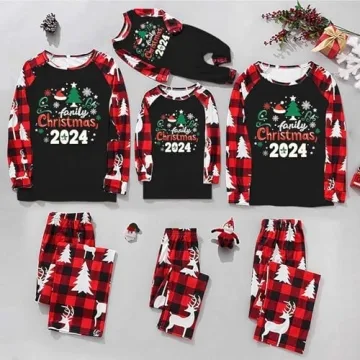 Matching Christmas Pajamas for Family 2024 Sets