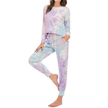 Stylish Tie Dye Lounge Sets for Women | Comfortable Cotton Pajamas