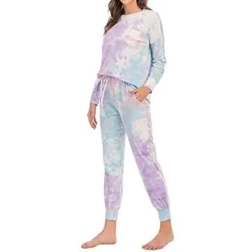 Stylish Tie Dye Lounge Sets for Women | Comfortable Cotton Pajamas