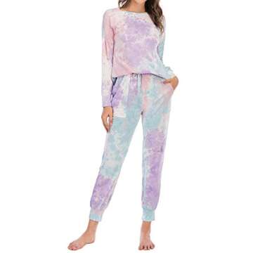 Stylish Tie Dye Lounge Sets for Women | Comfortable Cotton Pajamas
