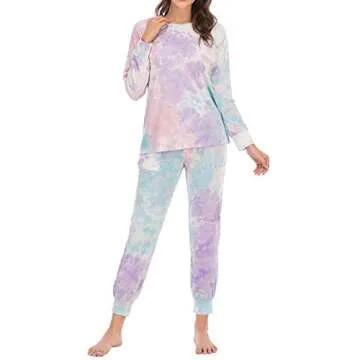 Stylish Tie Dye Lounge Sets for Women | Comfortable Cotton Pajamas