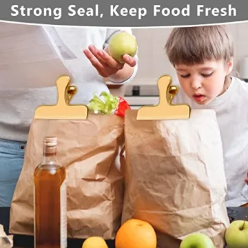 8 Pack Stainless Steel Chip Clips for Fresh Snacks