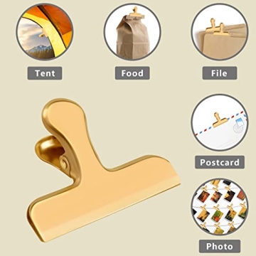 8 Pack Stainless Steel Chip Clips for Fresh Snacks