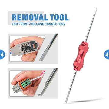 IWISS Deutsch DT Connector Kit in 2,3,4,6,8,12 Pin Way, IP67 Rated Gray Waterproof Housing, Deutsch Size 16 Solid Contacts, DT Connector Removal Tool, Automotive Electrical Connectors 519 Pieces