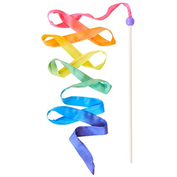 Sarah's Silks Rainbow Streamer - 8' Twirling Fun for Kids
