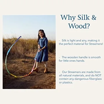 Sarah's Silks Rainbow Streamer - 8' Twirling Fun for Kids