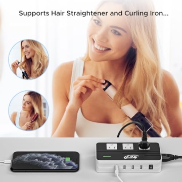 Key Power Voltage Converter & Adapter for Global Travel