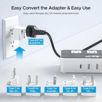 Key Power Voltage Converter & Adapter for Global Travel