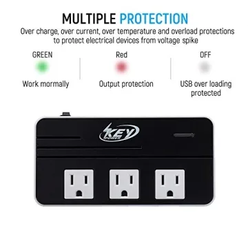 Key Power Voltage Converter & Adapter for Global Travel