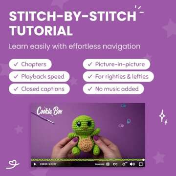 Cookie Box Crochet Kit for Beginners - Amigurumi Fun