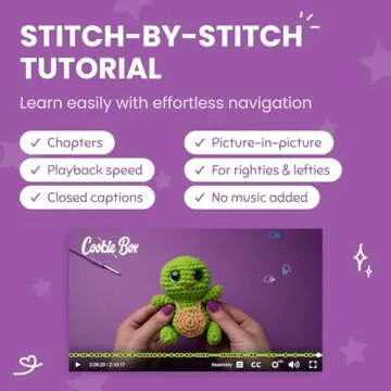 Cookie Box Crochet Kit for Beginners - Amigurumi Fun