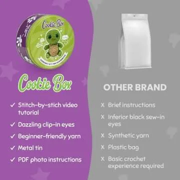 Cookie Box Crochet Kit for Beginners - Amigurumi Fun