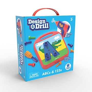 Design & Drill ABCs & 123s Educational Toy for Kids