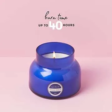Capri Blue Signature Jar Candles - Long Lasting Soy Wax Blend - Luxury Tropical Scented Candles - Comes in Blue Decorative Glass Jar (Havana Vanilla, 8 oz)
