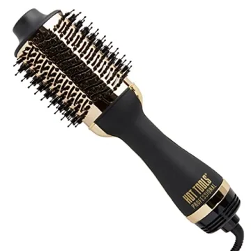 HOT TOOLS 24K Gold One-Step Hair Dryer & Volumizer - Quick, Frizz-Free Salon Blowout