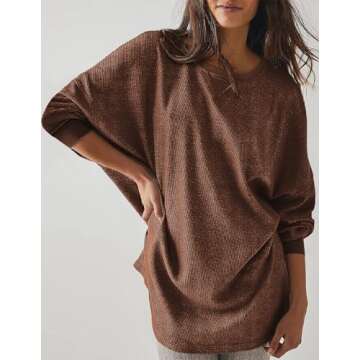 Ekouaer Nightgowns for Women Long Sleeve Sleep Shirts