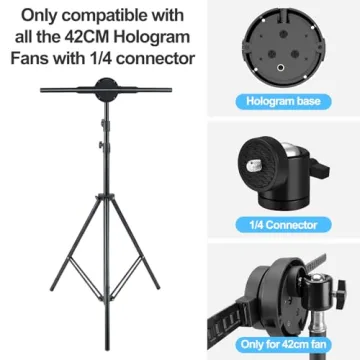 HoloSpin 3D Hologram Fan Tripod Stand for Events