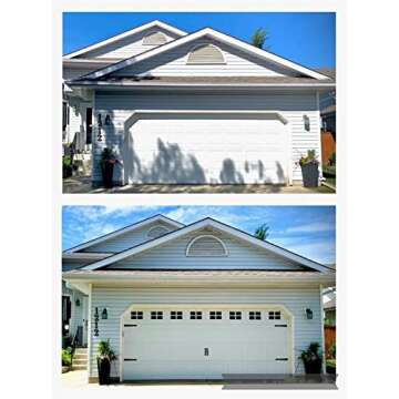 32 Sheets 2 Car Garage Kits Household Easy Installation Magnetic Panels Fake Windows Hardware Decorative (Size 6.14" x 4")