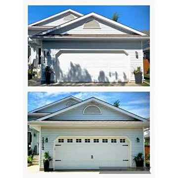 32 Sheets 2 Car Garage Kits Household Easy Installation Magnetic Panels Fake Windows Hardware Decorative (Size 6.14" x 4")