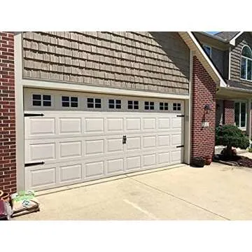 32 Sheets 2 Car Garage Kits Household Easy Installation Magnetic Panels Fake Windows Hardware Decorative (Size 6.14" x 4")