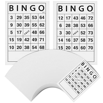 Juvale 180 Reusable Bingo Cards for All Ages