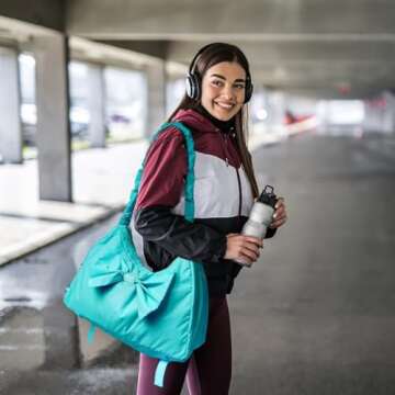 WOLT Gym Bag For Women - Stylish Yoga Mat Bag with Compartment