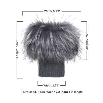 LA CARRIE Faux Fur Plush Leg Warmers for Winter Style