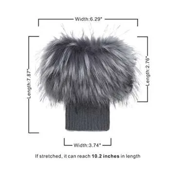 LA CARRIE Faux Fur Plush Leg Warmers for Winter Style