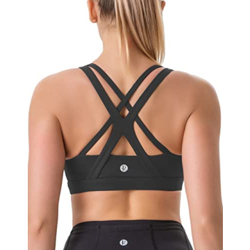 RUNNING GIRL Women's Energy Sports Bra - Stylish Criss-Cross Back Design, Medium-High Support, Perfe...