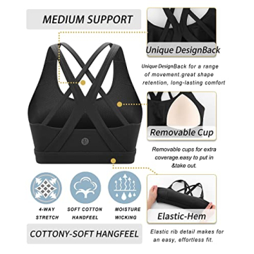 RUNNING GIRL Women's Sports Bra for Active Lifestyles