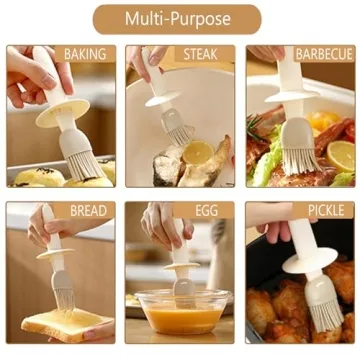 Sauce and Oil Dispenser with Brush for Cooking