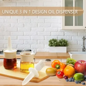 Sauce and Oil Dispenser with Brush for Cooking